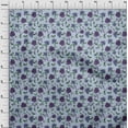 thumbnail image 4 of oneOone Cotton Poplin Dusty Blue Fabric Floral Sewing Material Print Fabric By The Yard 42 Inch Wide, 4 of 4