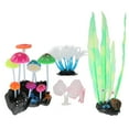 thumbnail image 3 of Accessoires de Réservoir de Poisson, Décorations d'Aquarium 4pcs Incandescent Décorations d'Aquarium Incandescent Plantes d'Aquarium Incandescent Conception à l'Épreuve du Temps, 3 of 14