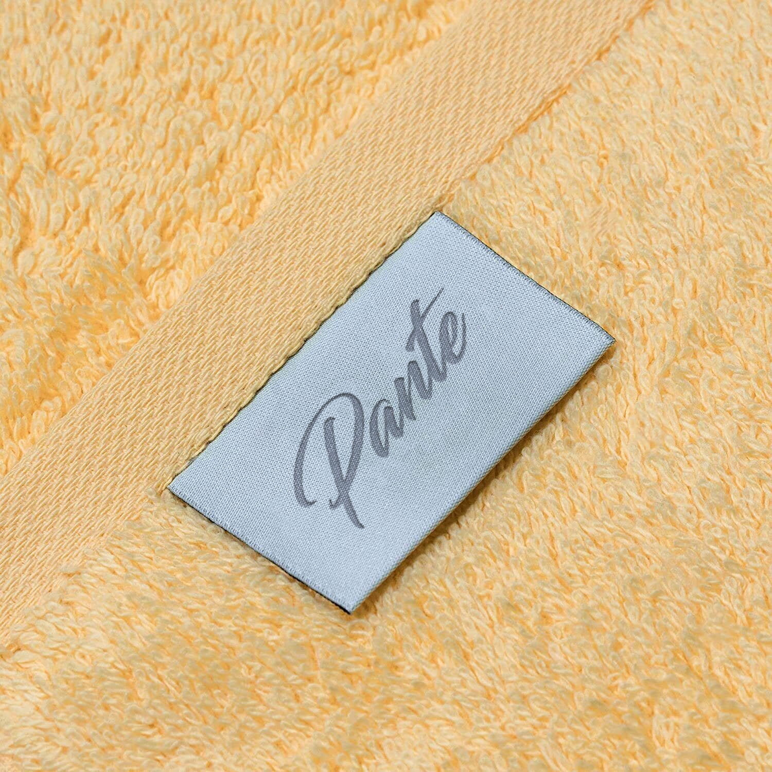 4-Piece Premium Turkish Hand Towels 100% Cotton Towels for Bathroom Soft, Quick Drying, and Highly Absorbent Hand Towels 27x54 inches (Yellow)
