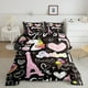 thumbnail image 1 of Tower Comforter Set Pink Heart Strawberry Unicorn Decor juego de cama 3pcs para, 1 of 6