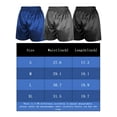 thumbnail image 3 of Deago Men's Silk Satin Boxers Shorts Underwear Sleepwear Sleep Pajama Lounge Shorts (Blue, XL), 3 of 10