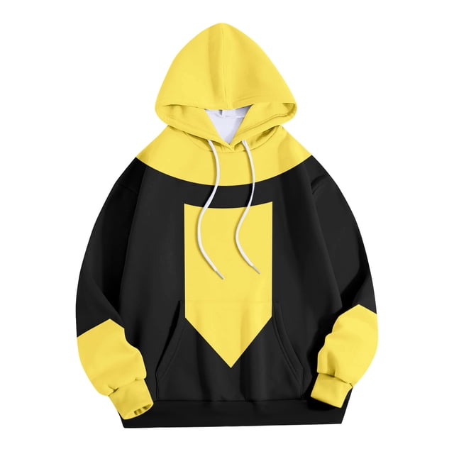 Moonsky Invincible Hoodie Pullover Adult,Hoodie Sweatshirt Omni Man Clothes Halloween Tops Outfit Holiday Party Dress Up Performance Clothes Polyester,(XL#Black)