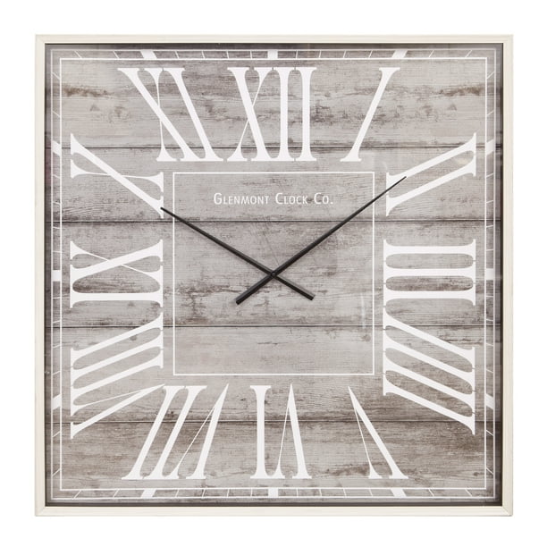 Patton Wall Decor 40 Rustic Light Woodgrain Square Clock Com - Square Wall Clock Images Patton Wall Decor 40 Rustic Light Woodgrain Square Clock Com - Square Wall Clock Images