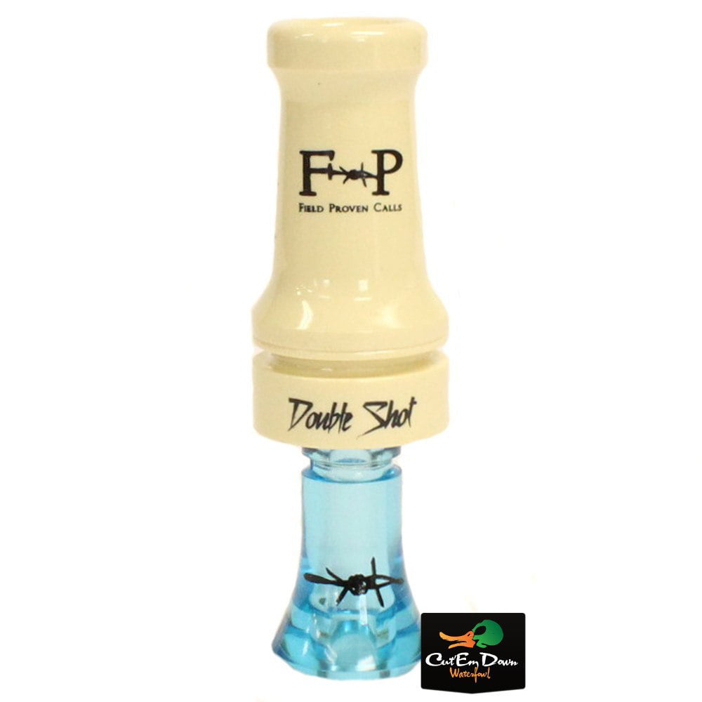 FIELD PROVEN CALLS DOUBLE SHOT POLY DUCK CALL  IVORY/ ICE 