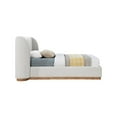 thumbnail image 5 of Meridian Furniture Jardin Cream Boucle Fabric Twin Bed, 5 of 7