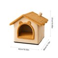 thumbnail image 3 of Cat Cave Bed for Indoor Cats and Small Dogs, Extra Large Enclosed Pet House with Removable Washable Cushion, Warm Thickened Shelter, 3 of 6