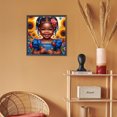 thumbnail image 2 of (GS4231) Resina La Serie Personajes Negra Con Diamantes Completos 30*30CM, 2 of 9