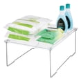 thumbnail image 2 of iDesign Stackable Cabinet Shelf Organizer - Cabinet Riser for Bathroom Storage - Clear, 2 of 3