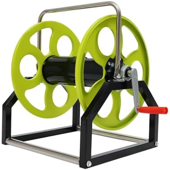 Garden Hose Reel Heavy Duty, Floor/Wall Mount Metal Hose Reel for 5/8" Hose Reel, Holds up to 328-Feet（Hose not included）$$Garden & Patio