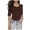 A-Coffee1453, variant on Womens Solid Basic Bodysuit Three Quarter Sleeve Crew Neck Form Fitting Pullover Top Versatile Minimalist Casual Shirts