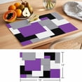 thumbnail image 6 of Abstract Geometric Placemats Set of 4 Mid Century Purple Nordic Place Mats Table Mats Kitchen Dining Home Outdoor Party Table Decoration, 6 of 9