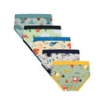 thumbnail image 2 of Emy Dola Cartoon Dinosaur Truck Printed Boys Brief 100% Cotton Stretch Kids Underwear 5 Packs for 2-10T Boy's Briefs Panties, 2 of 8