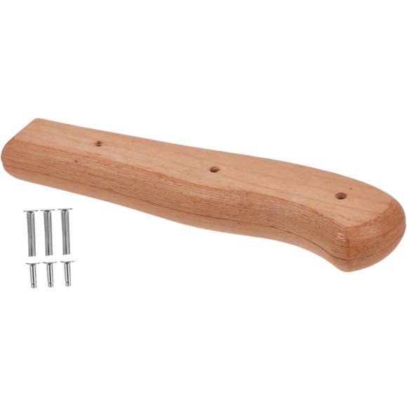 HUGFEGWE Couteau de Cuisine Manche en Bois Remplacement Poignée en Bois Fabrication de Couteau Manche Antidérapant Manche en Bois Couteau de Chef Manche DIY Couteau Manche U2536-21777