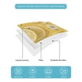 thumbnail image 4 of Quilt King Size Bedding Set, Yellow Lemon Summer Reversible Summer Quilt 3 Pieces, Farmhouse White Daisy Flowers Lightweight Bedspreads Coverlets with 2 Pillow Shams for All Seasons, 4 of 5