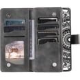 thumbnail image 7 of Wallet Case for Samsung Galaxy S36 with Card Slot Case, Leather Case,Magnetic Closure Flip Case Embossed Floral Leather Cover with Detachable Crossbody Strap, 7 of 7