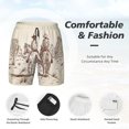 thumbnail image 3 of Balery Cowboys Riding Horses Bañador para hombre, shorts de playa de secado rápido con entrepierna y forro de compresión-XX-Large, 3 of 6