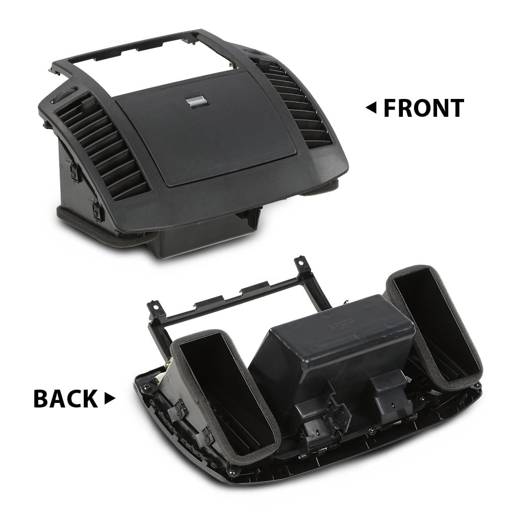 PIT66 Center Dash Radio Bezel Storage Cubby Vents Black Fit for 2005 2006 Nissan Altima