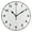 Black, variant on 9.84in Simple Pattern PVC Canvas Wall and Table Clock with Canvas Texture, Black or Gold Hands