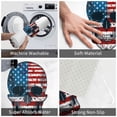 thumbnail image 2 of American Flag Skull Front Door Mat, Indoor Mats for Bedroom Bathroom Kitchen, Floor Mat Non-Slip, Soft Carpet Floor Cover Machine Washable Entryway Mat - 20x31.5in, 2 of 5