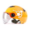 thumbnail image 2 of Casco de vehículo eléctrico, scooter, bicicleta, cara abierta, media gorra de béisbol, casco de seguridad anti-UV, casco de bicicleta ajustable, azul, 2 of 5