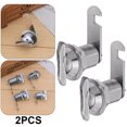 thumbnail image 1 of Cerradura de Armario Sin Llave Cgtredaw Accesorios Hardware Hierro Cromado Brillante 25mm 2 uds, 1 of 6