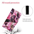 thumbnail image 5 of Feishell for Samsung Galaxy A13 5G Wallet Case,with Card Holder Flip Case for Women Men,Pattern PU Leather Magnetic Clasp Kickstand Phone Cover with Wrist Strap,Purple Marble, 5 of 7