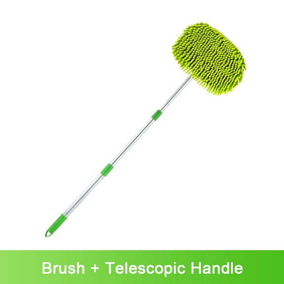 JahyShow Car Wash Brush Extendable Pole Revolving Care Washing Brush Sponge Cleaning Household Glass Cleaning
