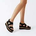 thumbnail image 6 of Dream Pairs Womens bold high-platform sandals  chunky platform sandals, 6 of 7