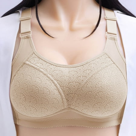 KeFaWanJu Plus Size Bras for Women Front Closure 48d Sports Bra Front Closure Strapless Push up Bras for Women Plus Size Sports Bras for Women 3x-5x