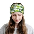 thumbnail image 6 of Hirioo Watercolor Green Tropical for Multifunction Beanie Hat for Men and Women Unisex for Winter Sports, Outdoor Activities, and Daily Wear, 6 of 8