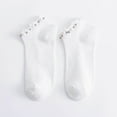 thumbnail image 6 of Dyfzdhu Autumn Winter Socks For Women Matching Pearl Thickened Thermal Mid Tube Socks Solid Color Womens Quarter Socks, 6 of 6