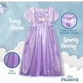 thumbnail image 4 of Disney Girls' Frozen Fantasy Nightgown, Elsa Regal in Purple, 6, 4 of 6