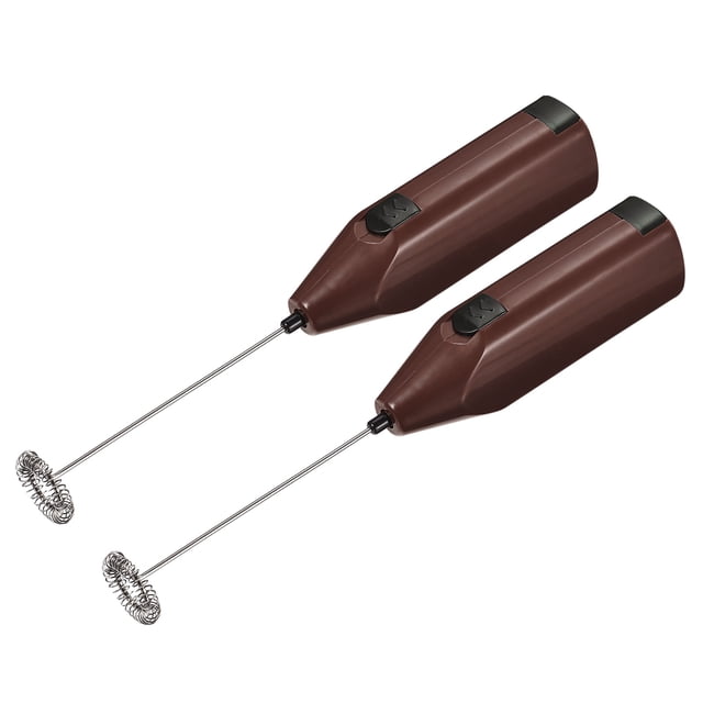 Eléctrico Vaso Agitador, Manual Mini Mezclador Batería Operado Agitación Mezcla Marrón para Bricolaje Brillantina Vaso Copa, Paquete de 2