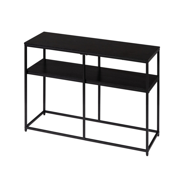 Industrial Style Porch Table Double Black Oak Triamine Board [105 * 36