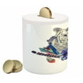 thumbnail image 2 of Tiger Piggy Bank, Retro Inspired Montage with Contrasting Colors Anemone Majestic Feline, Ceramic Coin Bank Money Box for Cash Saving, 3.6" X 3.2", Multicolor, by Ambesonne, 2 of 4