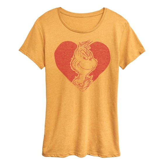 The Grinch - Grinch Heart - Women's Short Sleeve Graphic T-Shirt