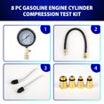 thumbnail image 2 of Kit de comprobador de compresión Gnhydxfe 8 piezas para motor de gasolina, 2 of 8