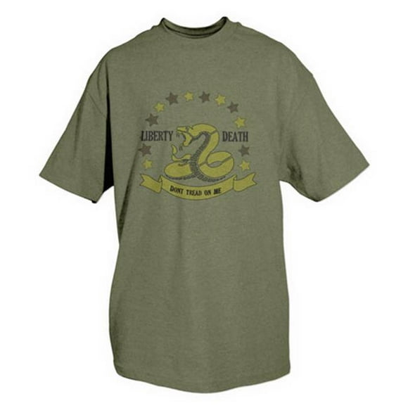 Dont Tread On Me T-Shirt, Olive Drab - 2 Extra Large
