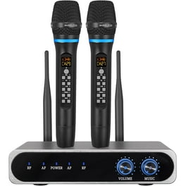 Bietrun Wireless Microphone, Rechargeable Metal Dual UHF Cordless