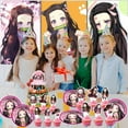 thumbnail image 2 of Demon Slayer Girl Nezuko Honeycomb Centerpieces Table Toppers Decorations for Birthday Party Decor Supplies, 2 of 3