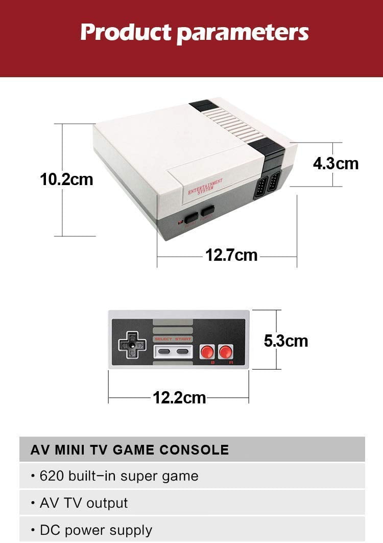mini retro tv game console classic 620