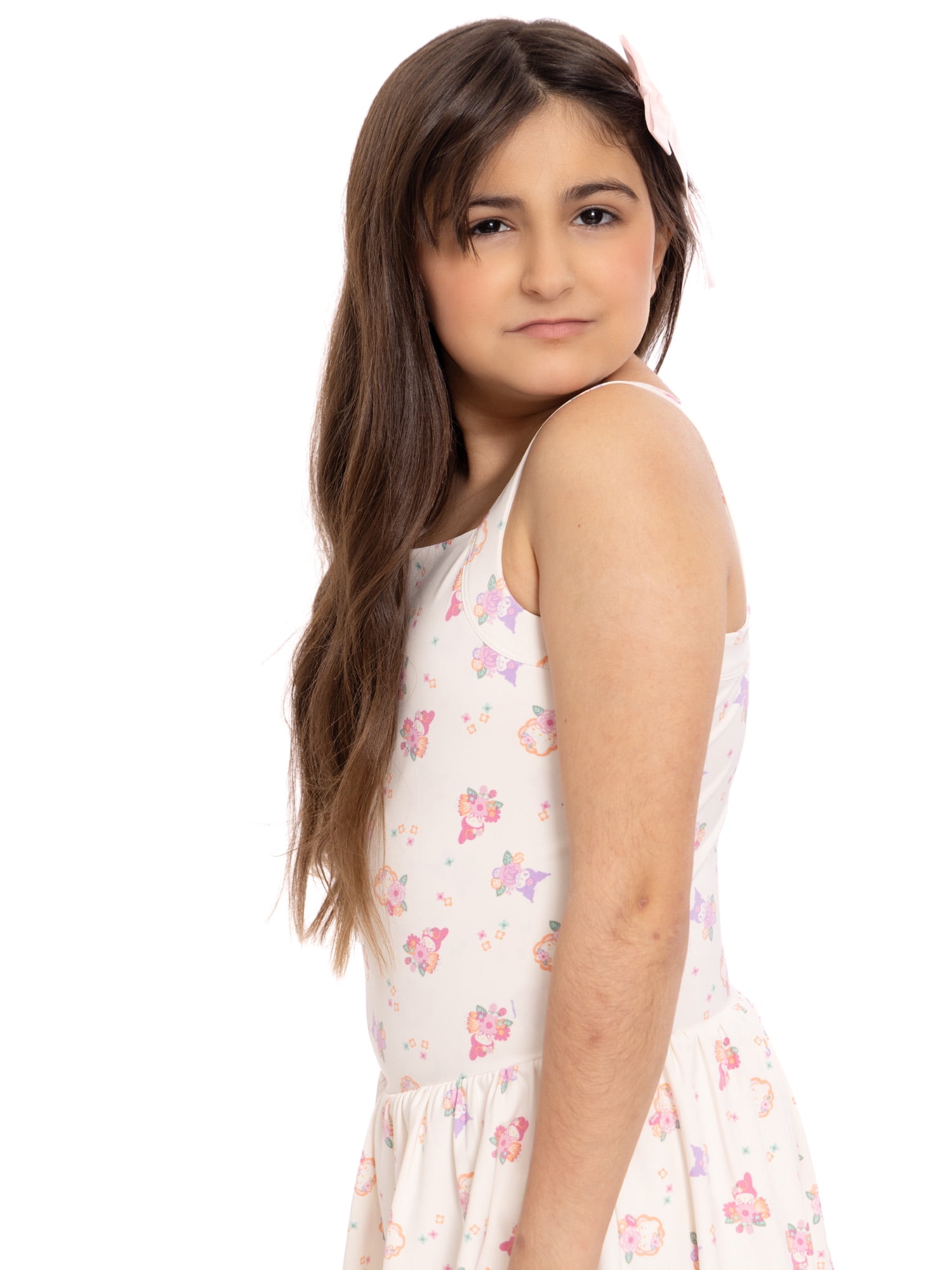 Hello Kitty and Friends Girls Active Sleeveless Dress with Built-In Shorts, Sizes 4-12