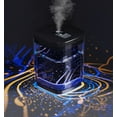 thumbnail image 1 of Humidificador ultrasónico portátil de 1000 ml, color negro, con USB, pequeño, con apagado automático y luz nocturna, silencioso, ideal para habitaciones, oficinas y viajes., 1 of 5