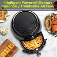 thumbnail image 4 of Fryer 5.8QT High Power Electric Hot Temperature Control Timer Non Stick Basket Dishwasher Safe for Party Afternoon Tea Black, 4 of 8