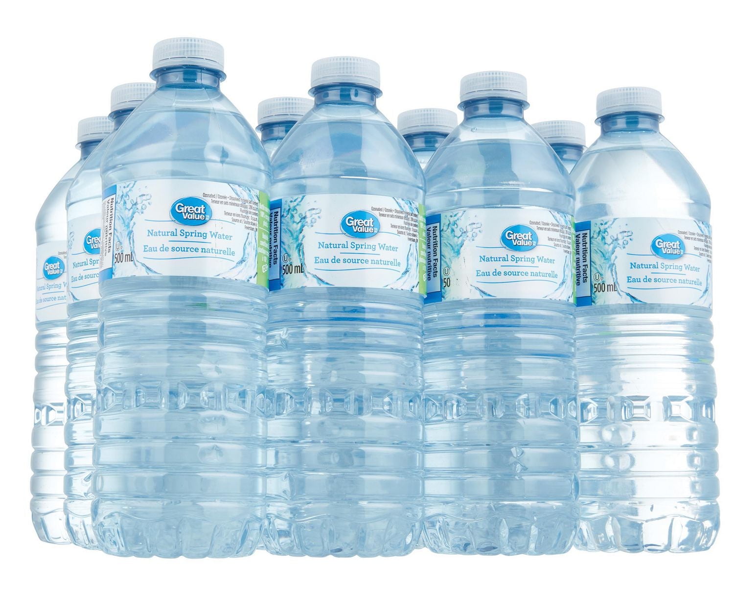 Great Value 12pk Spring Water, 12 x 500 mL