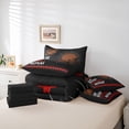 thumbnail image 6 of Erosebridal American Rugby Helmet Kids 7 Pieces Bedding Comforter Set,Football Ball Games Full Bedding Set For Sport Gamer Lover,Reversible black, 6 of 7