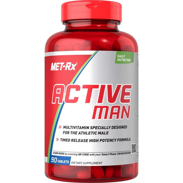 METRx(R) Active Man Multivitamin, 90 count, Comprehensive Multivitamin for Active and Athletic