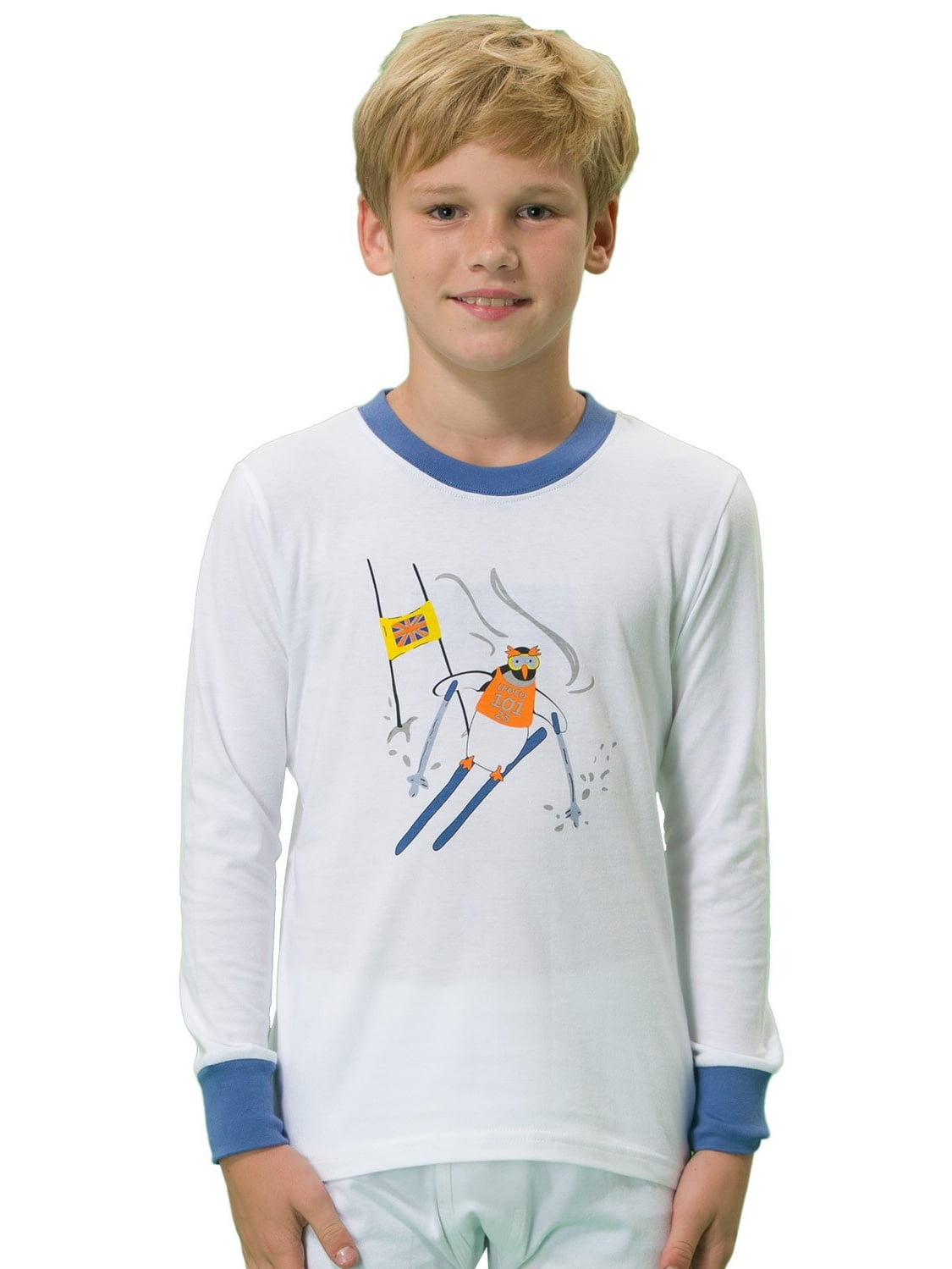 Leo&Lily Leo&Lily Boys' Kids' Cotton Interlock Printed Pajamas Sets