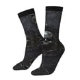 thumbnail image 1 of Balery Ornate Dark Skull Book Calcetas Largas con Estampado para Hombre y Mujer – Suaves y Transpirables, Talla Única (US 5-11), 1 of 6