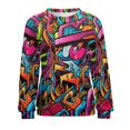 thumbnail image 7 of Abstract Oil Painting Womens Oversized Sweatshirts Hoodies Crewneck Casual Tops Comfy FallWinter Clothes 2024, 7 of 7